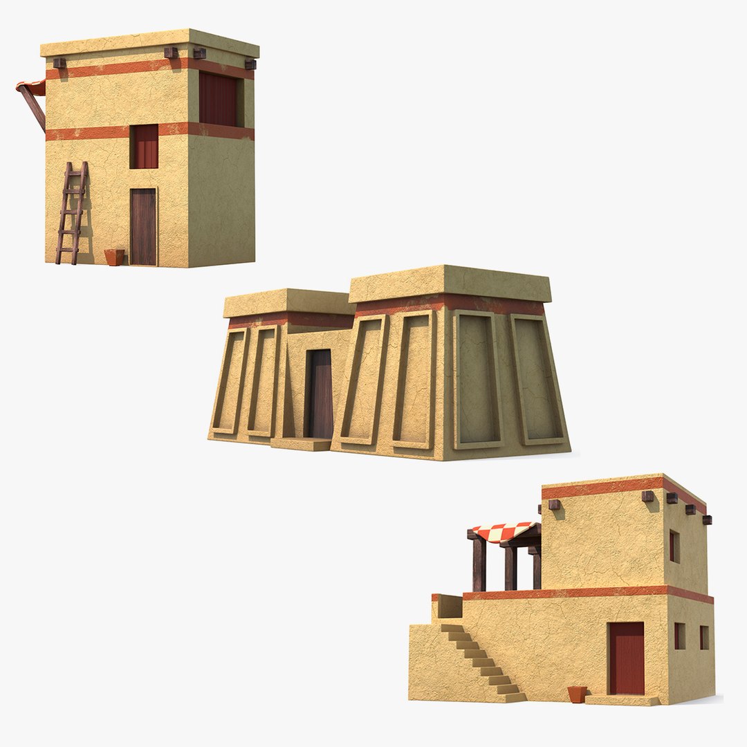 Arab Buildings Collection 3D model preview
