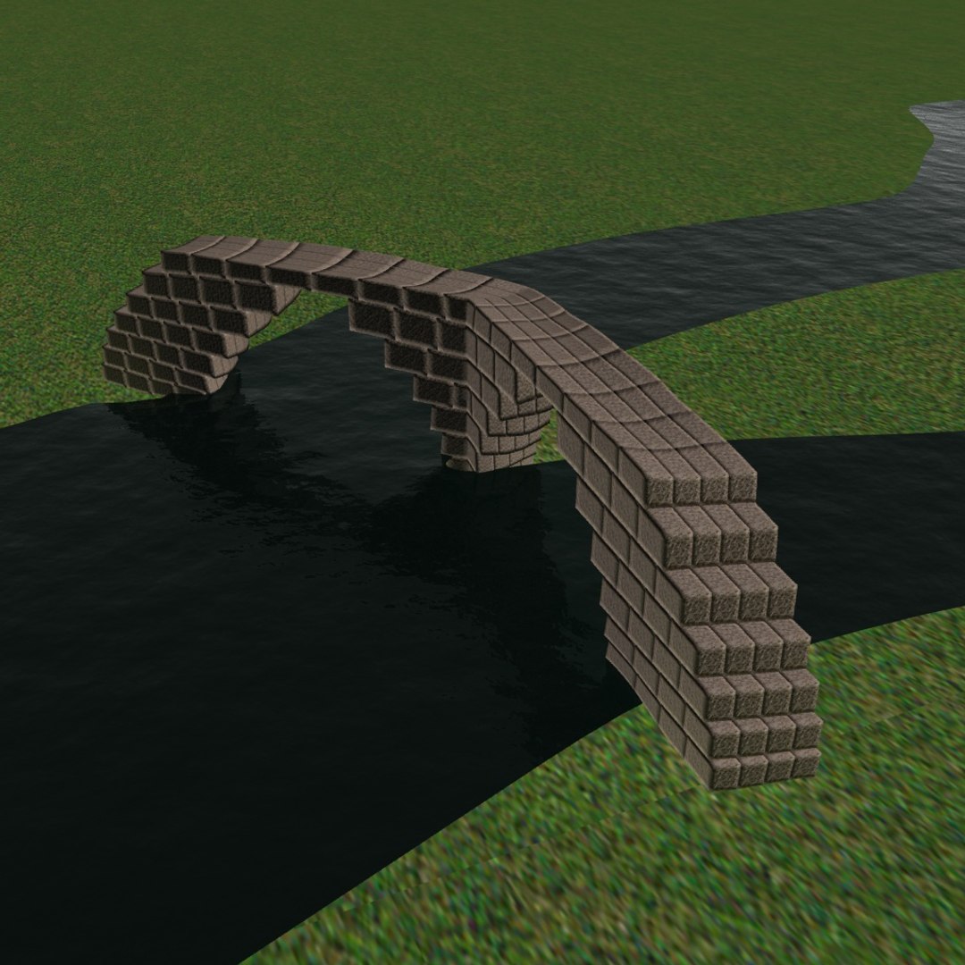 3D stone bridge model - TurboSquid 1330408