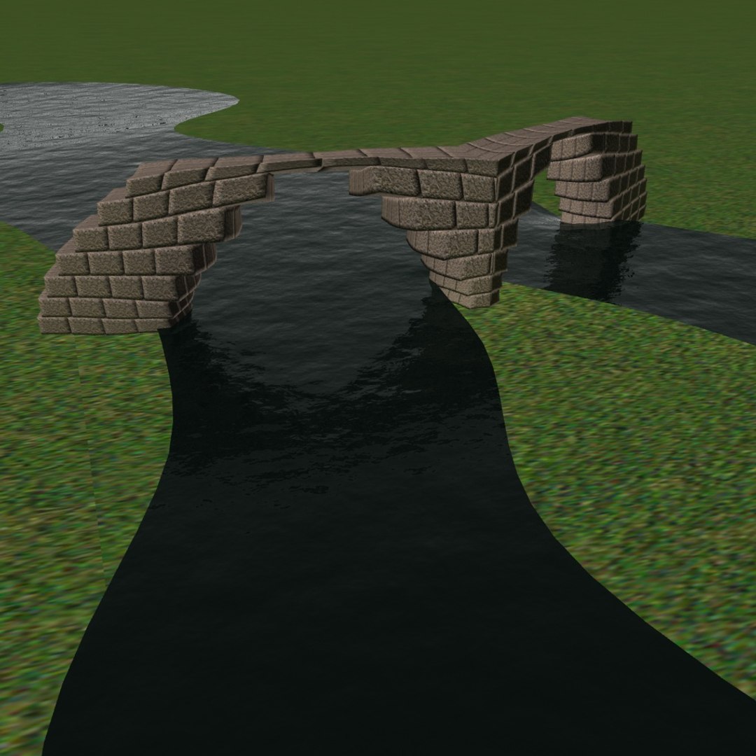 3D stone bridge model - TurboSquid 1330408