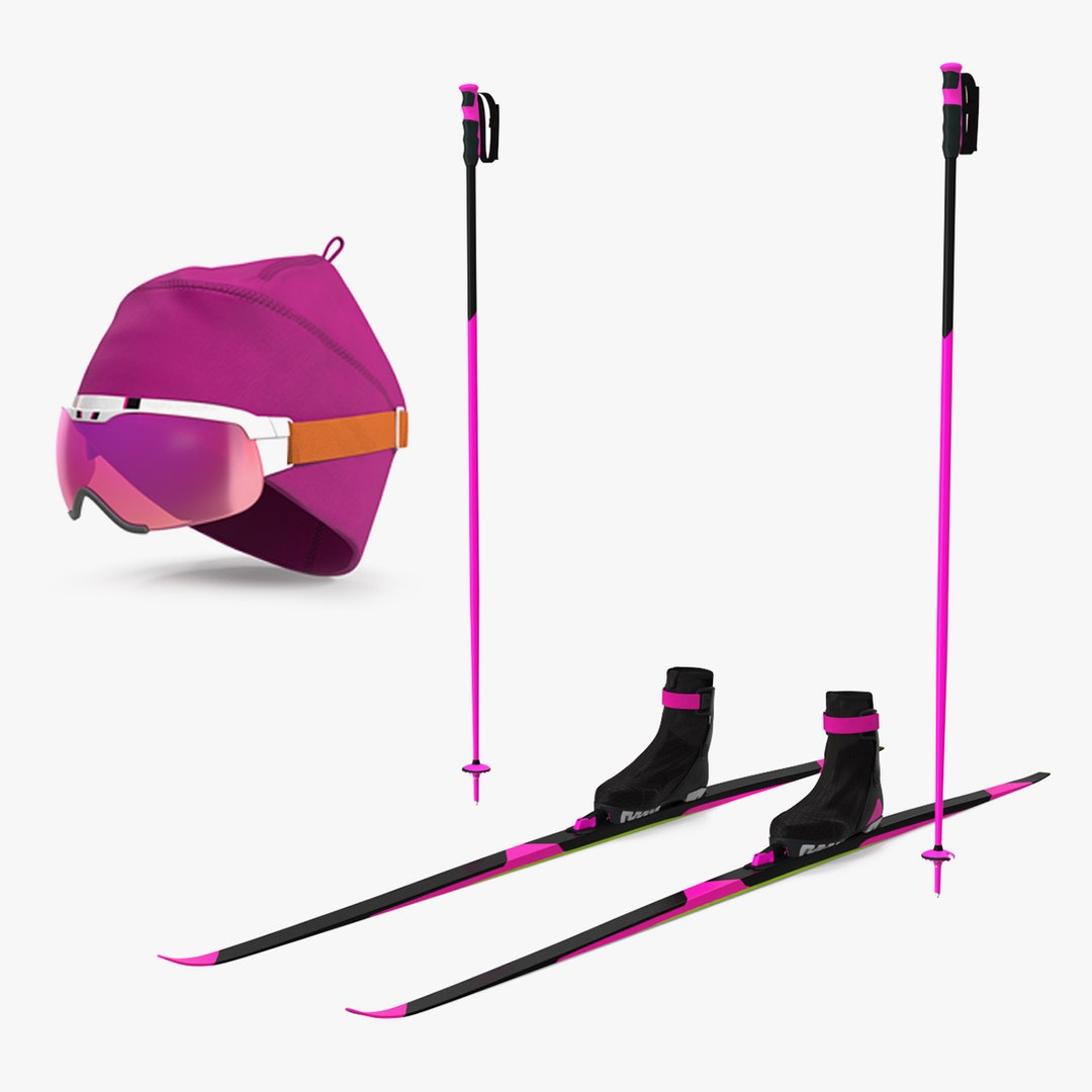 Biathlon Athlete Uniform Collection 3D model preview