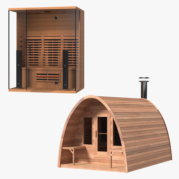 Sauna Constructions Collection model - TurboSquid 1778421