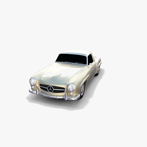 3d model mercedes 190sl