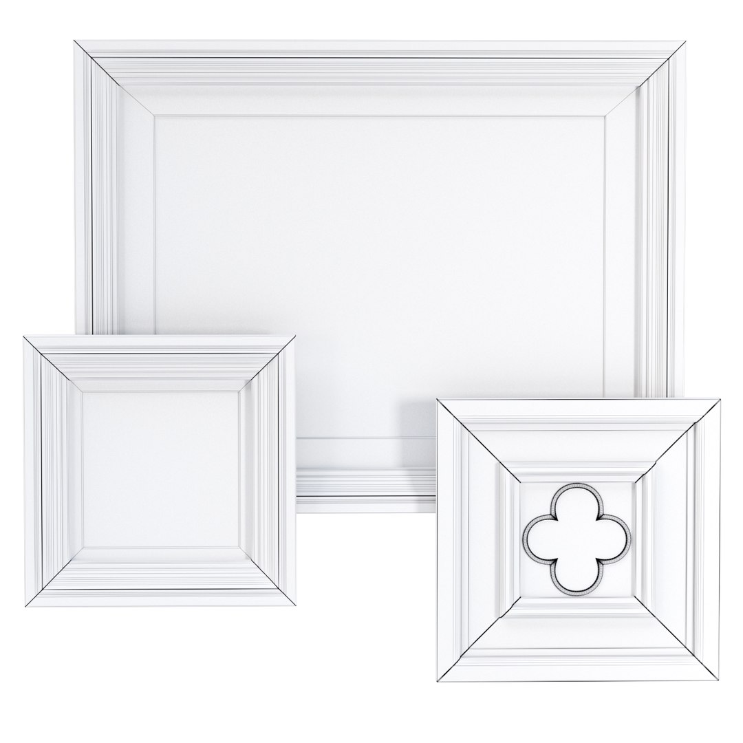Wooden Picture Frames 3D Model - TurboSquid 1956907