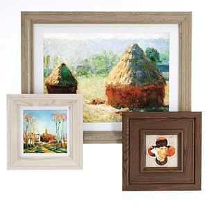 Wooden picture frames 3D model