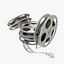 3D movie reels model