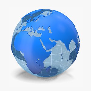 Globe Blue and White