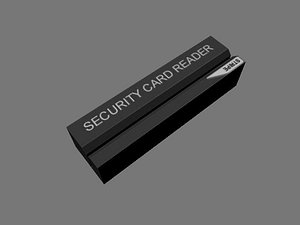security card reader 3d ma