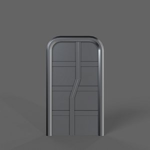 PBR Sci-Fi Door 1