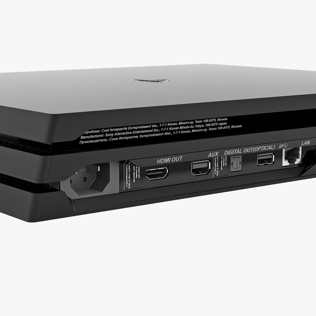 3D Sony Playstation 4 Pro Model - TurboSquid 1437938
