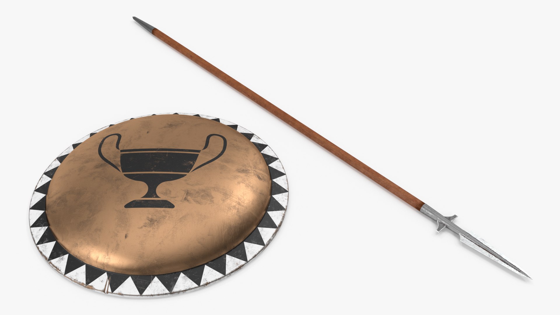 3D Model Mythical Combat Centaur With Bronze Shield - TurboSquid 2405890