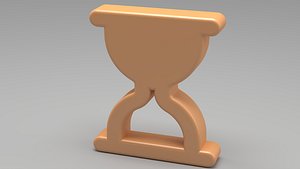 hourglass fill 3d