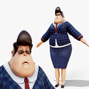 Cartoon Madam character Model