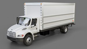 3D Freightliner M2-106 Box Truck 2012