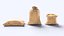 3D Burlap Sacks Pack model