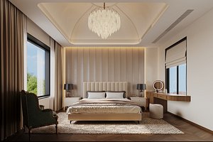 3D French bedroom model