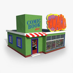 Cartoony Comic Store