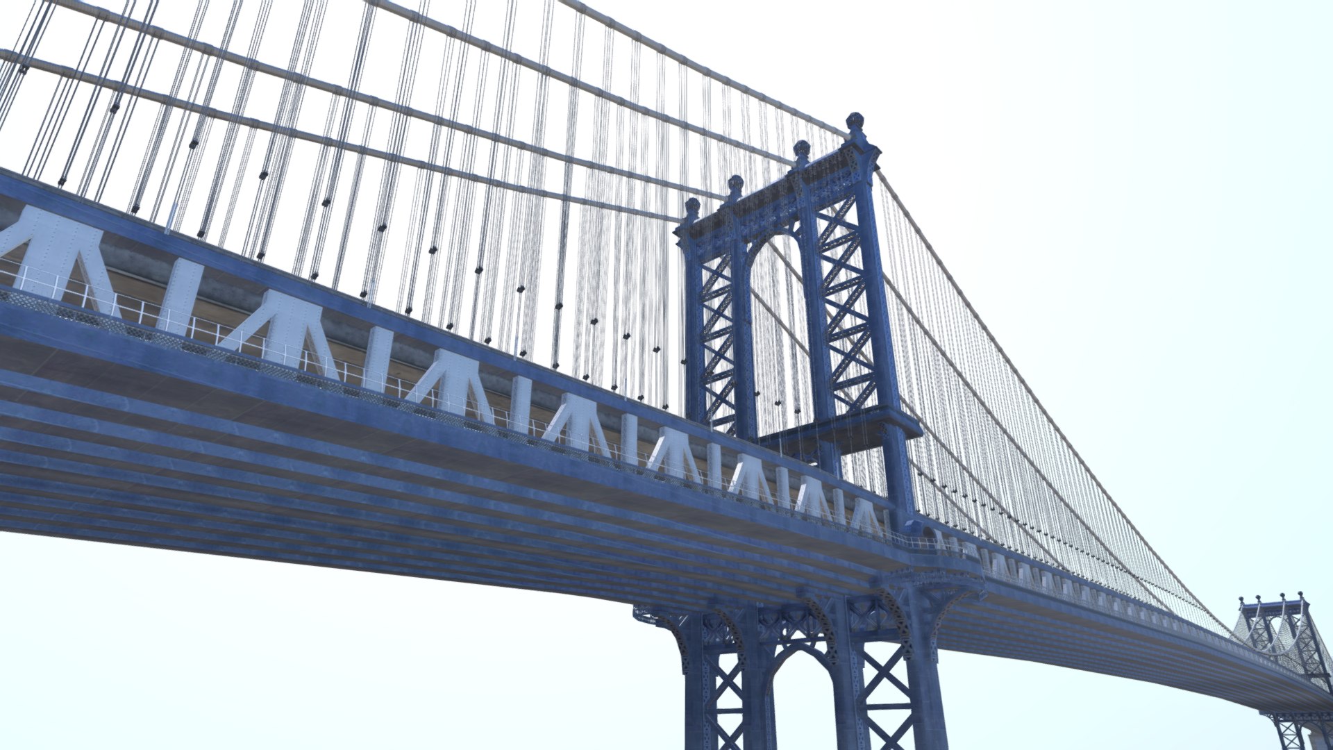3D Manhattan Bridge - TurboSquid 2243361