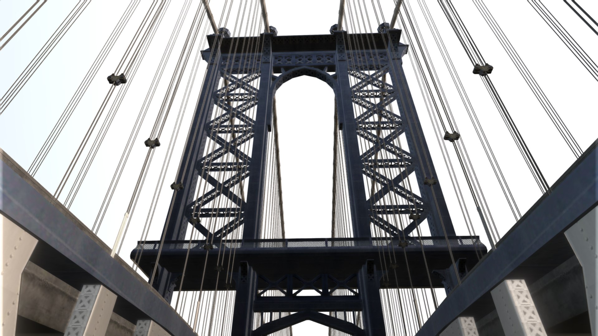 3D Manhattan Bridge - TurboSquid 2243361