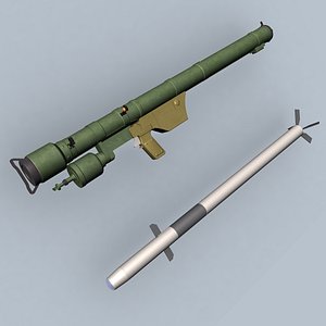 sa-7 missile launcher 3d model