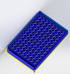 free 96 microplate 3d model