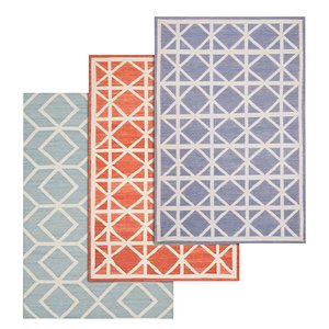 3D model set rugs