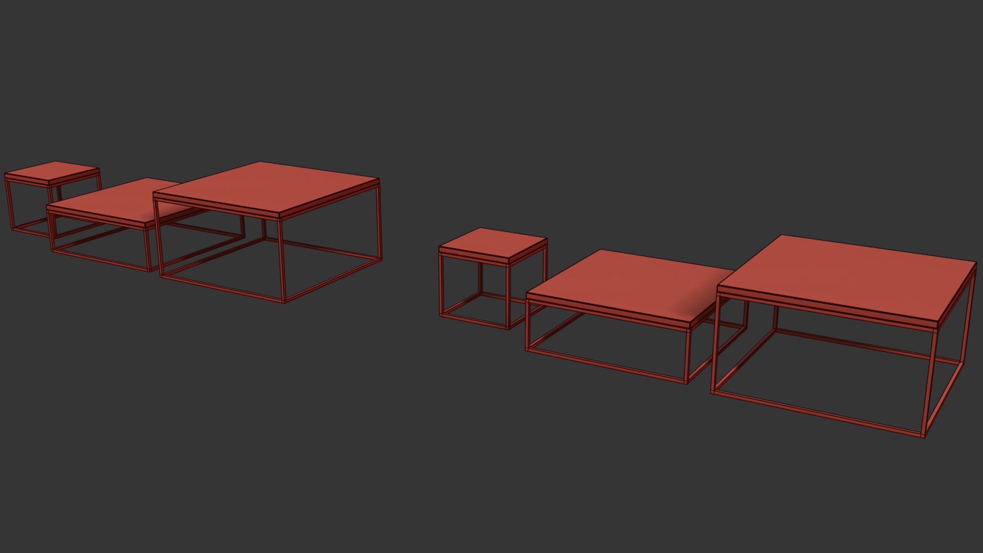 3D Dau By Sistema Midi Table Model - TurboSquid 2114871