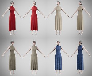 Dress 56 Dark Autumn Collection Vol 1 Collection 5 3D model