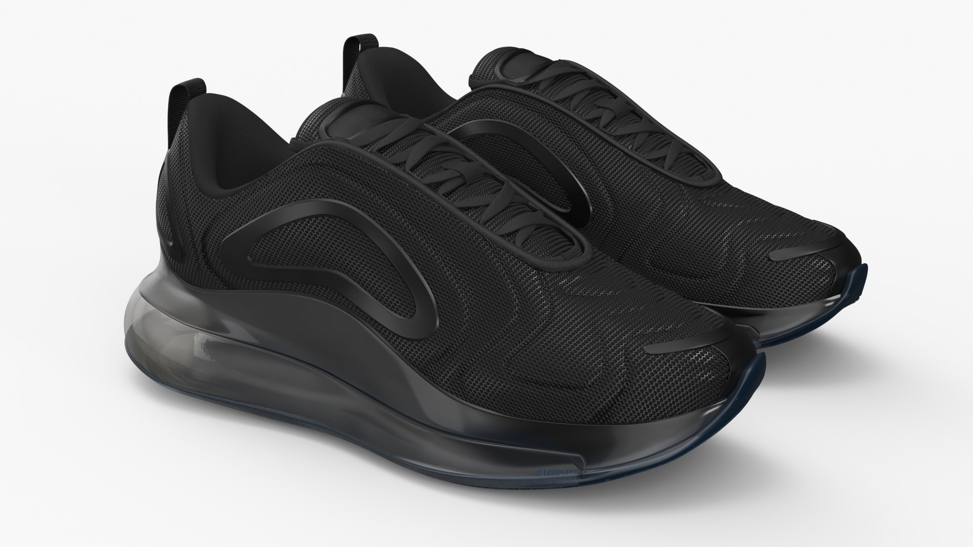 Sneakers Sport Air Black 3D model preview