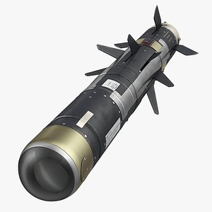 3d model javelin missile rigged