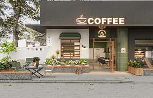 3D modern coffee model