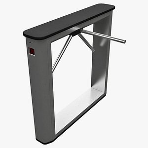 realistic turnstile 2 3d model