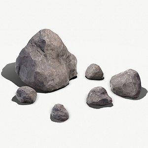 rock pbr 3d obj