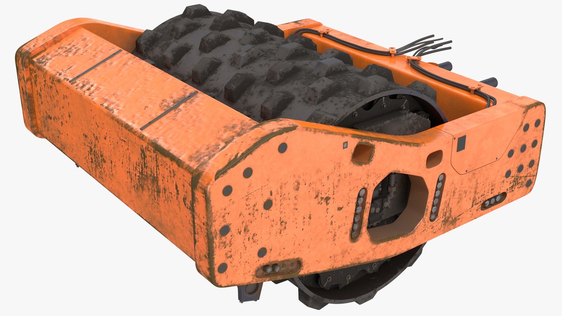 Soil Roller Barrel 3D model preview
