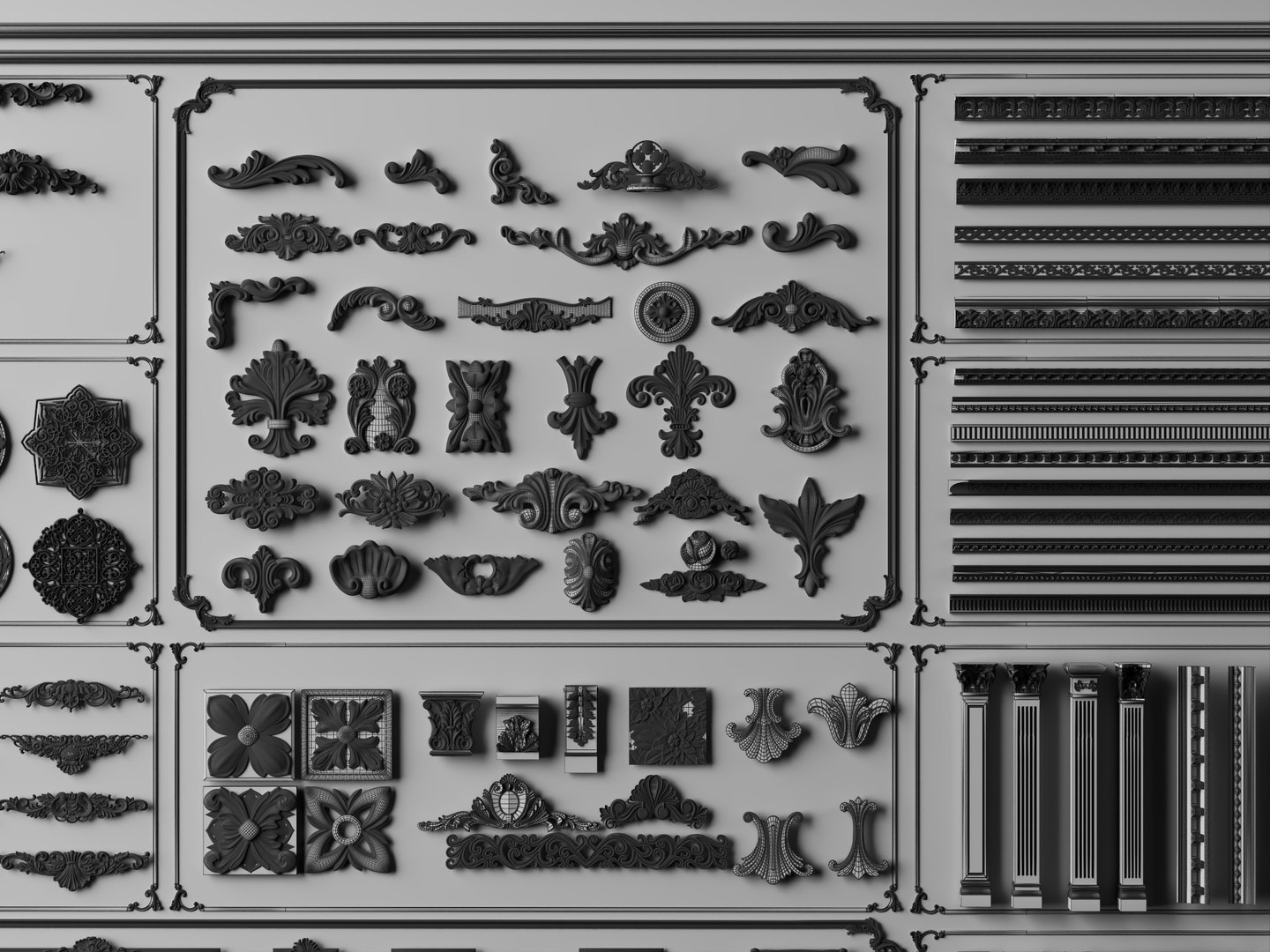 Classic Decor Molding 3D Model Pack Carved Ornament Relief Set 3D https://p.turbosquid.com/ts-thumb/w2/NoEyYF/oN/00111/jpg/1791892717/1920x1080/fit_q87/886b452de788eb6d5deafa3096dd3aa7db43a42a/00111.jpg