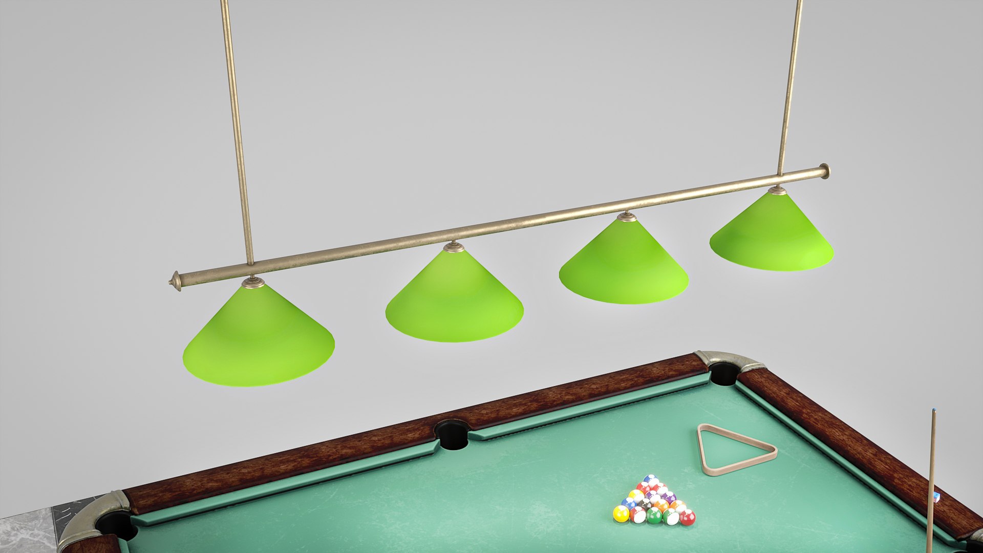 Wood pool table lowpoly model - TurboSquid 2019382