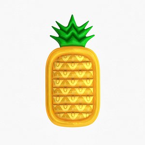 realistic inflatable pineapple pool 3D model
