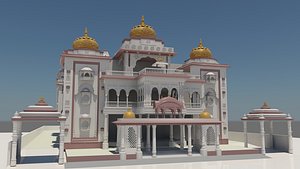architectural building temple 3D