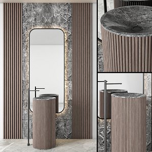 bathroom furniture set 58 3D