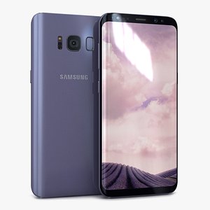 samsung galaxy s8 orchid 3D model