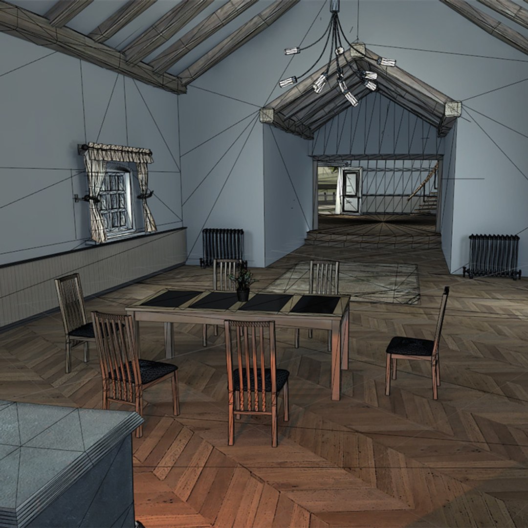 Windmill House 3d Model