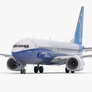 3D Boeing 737-800 MAX House Livery model