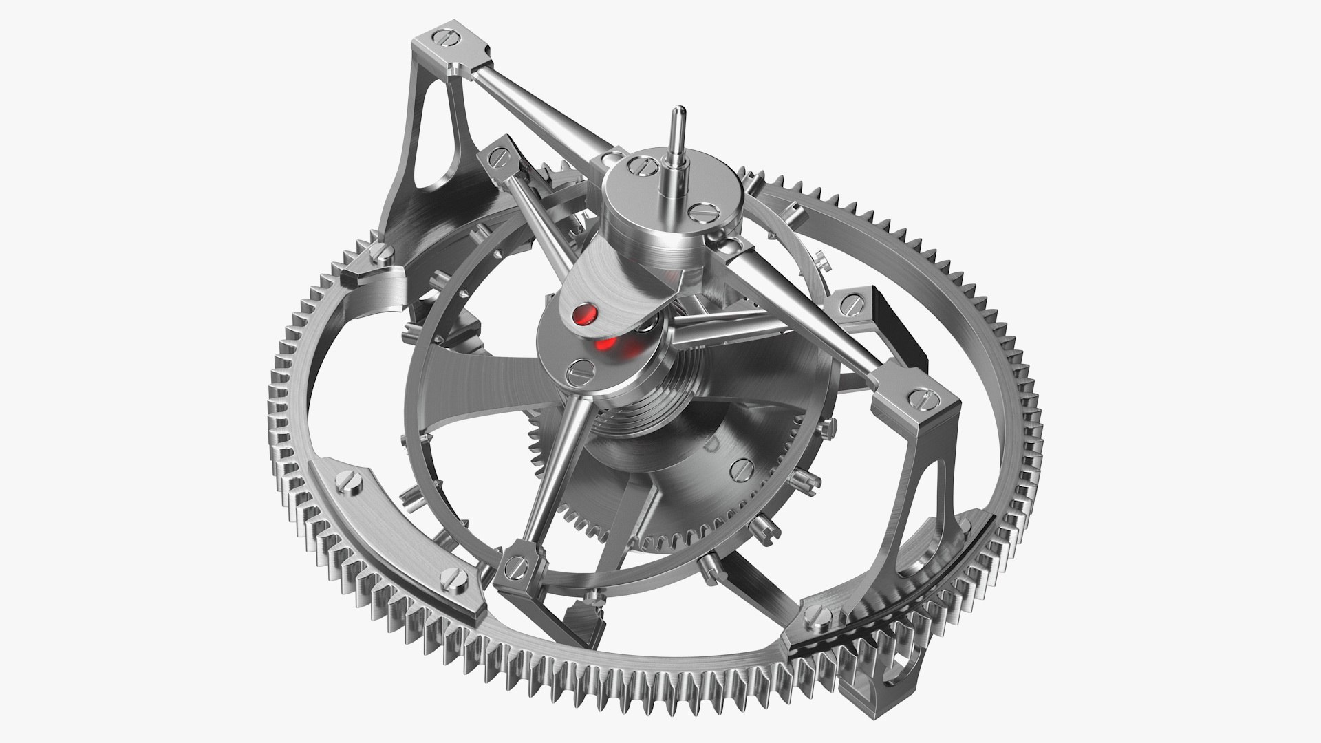 Tourbillon Mechanism 3D model preview
