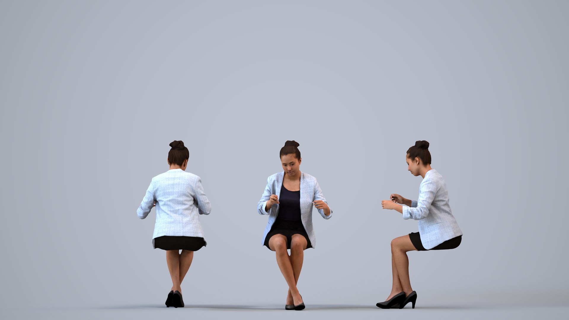 00251Anargul0012 - Adult Indian woman sitting in office wearing autumn or spring business attire 3D https://p.turbosquid.com/ts-thumb/w2/dpW0Z7/Ai/00251_anargul0012_state2_frame_0001/jpg/1773023462/1920x1080/fit_q87/2a4ef37bb4f3a8ab5e64924ddd345778e6eb1aed/00251_anargul0012_state2_frame_0001.jpg