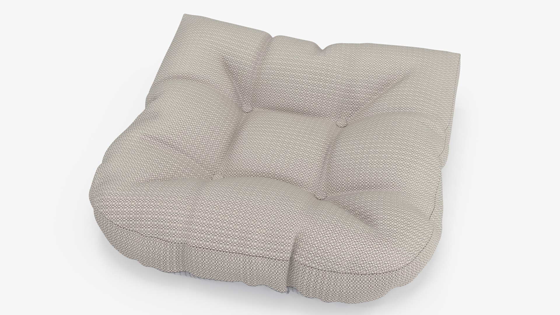 Chair Pad Gray 3D model preview