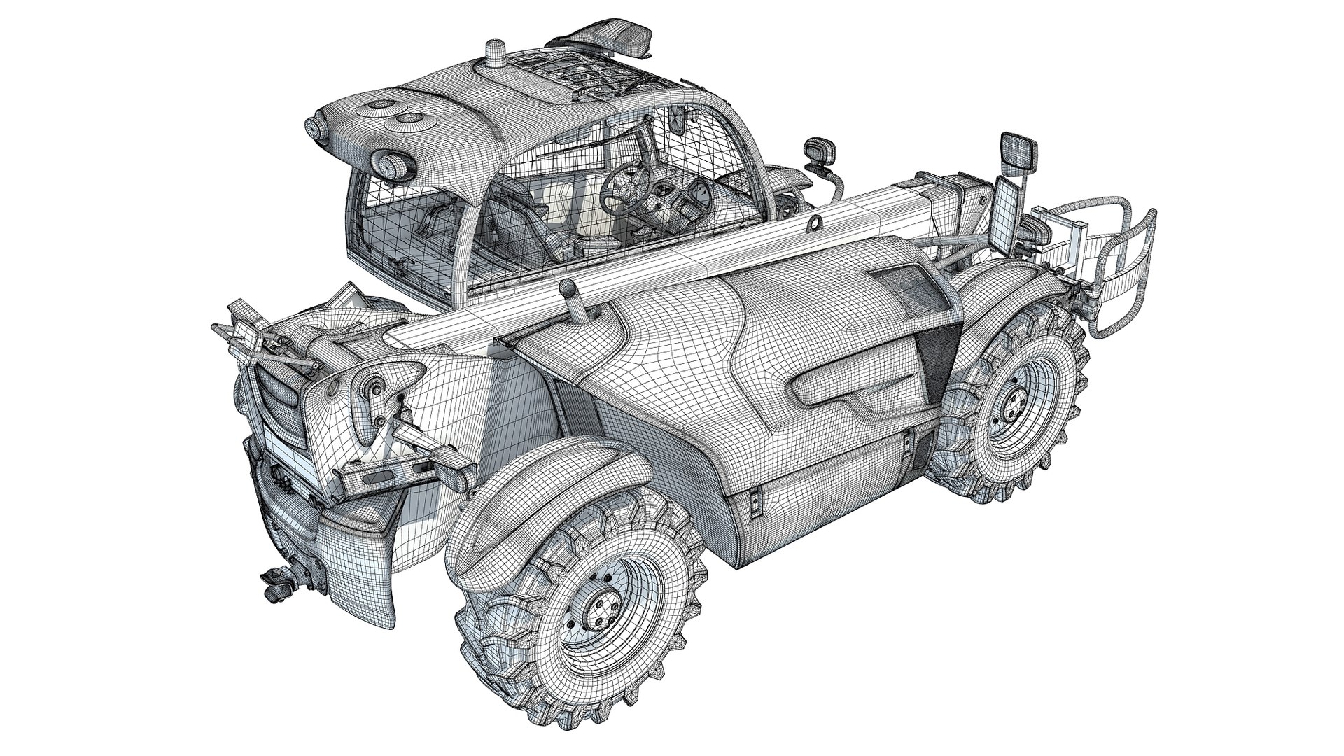 Telescopic Handler Model - TurboSquid 1673071