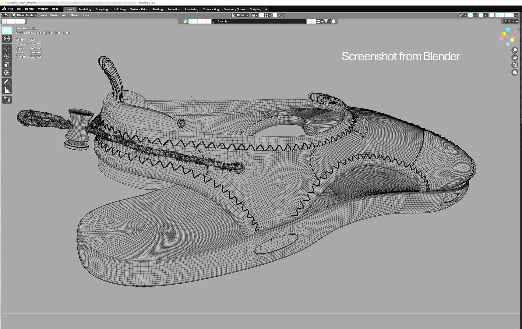 3D model Beach Sandals - Aqua https://p.turbosquid.com/ts-thumb/w2/imbTW3/4k/polys_blender01/jpg/1757889409/1920x1080/fit_q87/9e4c55306be308c1d71b78e19e9dafb05dafa10d/polys_blender01.jpg
