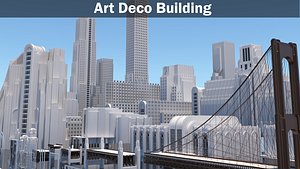 3D Art Deco Architecture