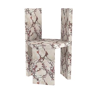 Travertini  Pietre    Winged Wooden Chair by Antonio Saporito 3D