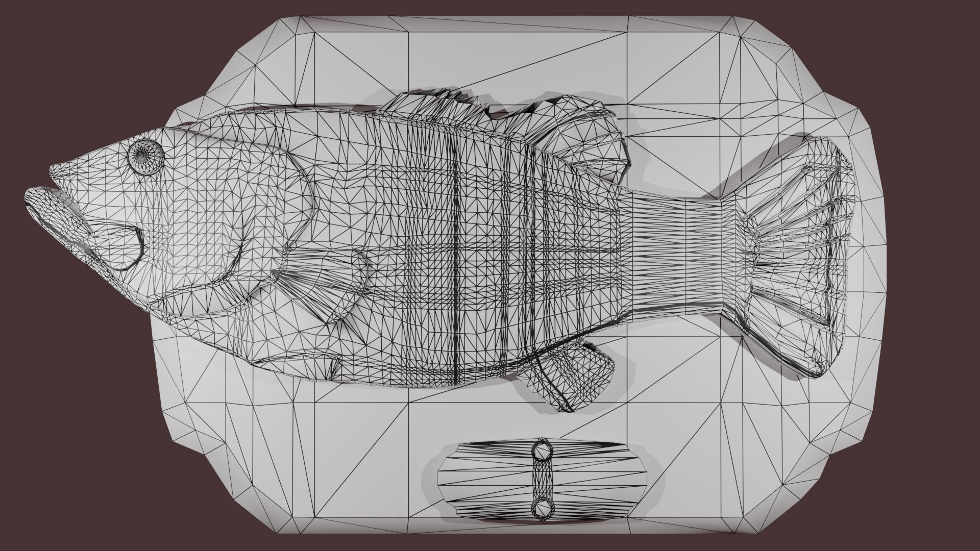 Rigged Singing Fish model https://p.turbosquid.com/ts-thumb/w2/qrgEku/Ev/wireframerender/png/1712262611/1920x1080/fit_q87/f0dd16fe6572a00f2ab037afd82fcf20a3ba6797/wireframerender.jpg