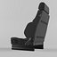 RECARO Orthoped Nardo black Artista black Seat 3D model